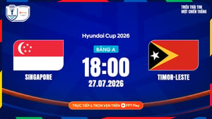 Link xem trực tiếp Singapore vs Timor Leste 18h ngày 27/7, giải ASEAN Cup 2026
