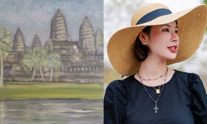 Hoạ sĩ Đặng Thanh Huyền mang vẻ đẹp dòng Mekong vào hội họa