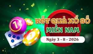 XSMN 3/8 - Kết quả XSMN hôm nay thứ Hai ngày 3/8/2026