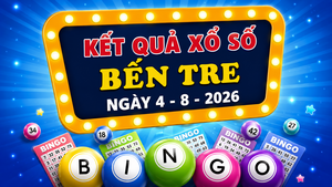 XSBTR 4/8 - Kết quả xổ số Bến Tre hôm nay thứ Ba ngày 4/8/2026