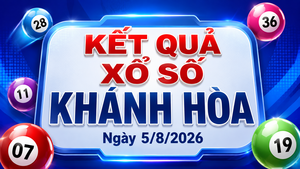 XSKH 5/8 - Kết quả xổ số Khánh Hòa hôm nay 5/8/2026