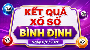 XSBDI 6/8 - Kết quả xổ số Bình Định hôm nay 6/8/2026