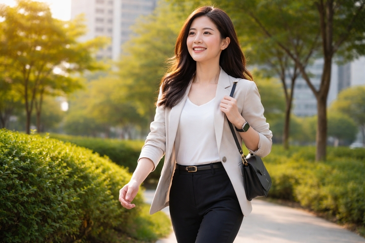 Đi bộ 20 phút mỗi ngày, cô gái trẻ bất ngờ về cơ thể sau một tháng