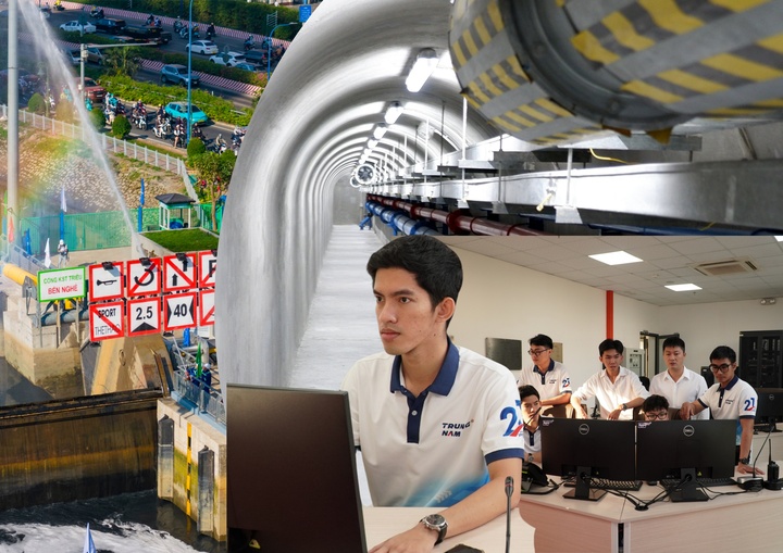 Bên trong cống ngăn triều của dự án 10.000 tỷ ở TP.HCM