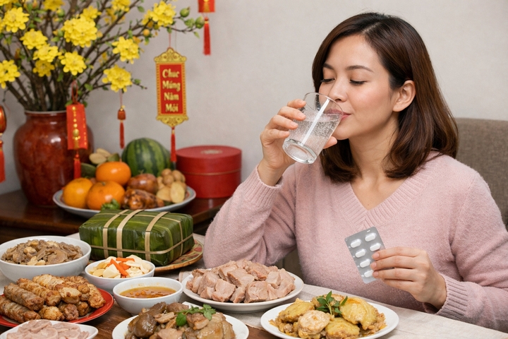 Có nên dùng men tiêu hóa để "giải cứu" dạ dày sau những bữa cỗ Tết?