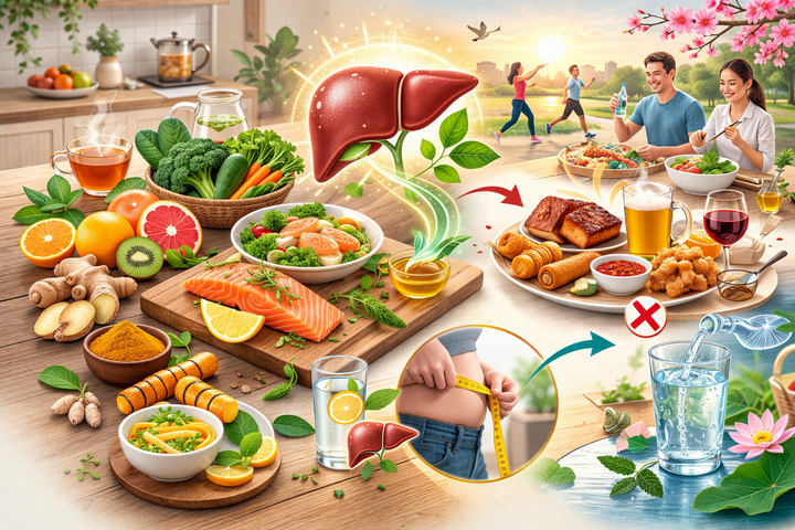 5 thực phẩm nên ăn để phục hồi gan sau chuỗi ngày quá tải vì rượu bia