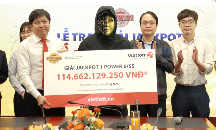 Doanh nhân ở Tây Ninh "ẵm" giải độc đắc hơn 114 tỷ đồng