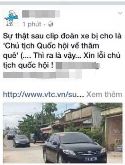 Đăng clip sai sự thật, hàng loạt facebooker gỡ bài và xin lỗi Chủ tịch Quốc hội - 3