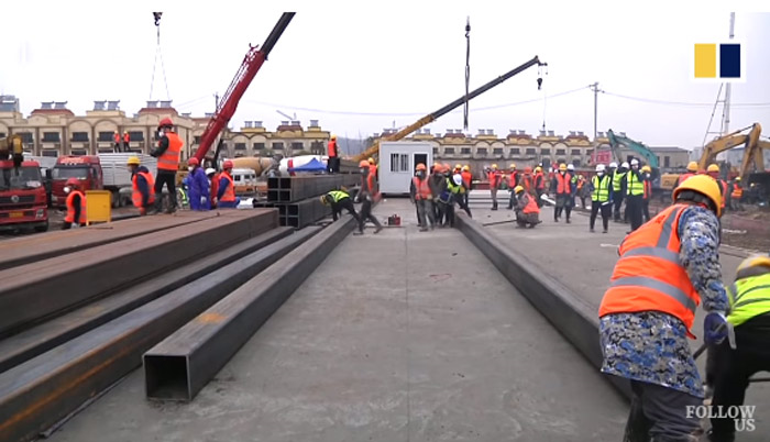 Hai bệnh viện ở Vũ Hán được xây gấp rút trong đại dịch coronavirus thế nào? - 7