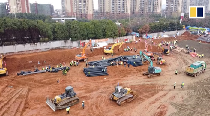 Hai bệnh viện ở Vũ Hán được xây gấp rút trong đại dịch coronavirus thế nào? - 4