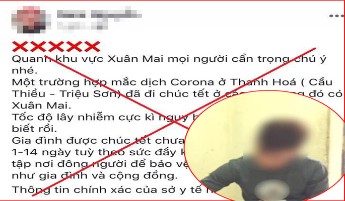 Đăng tải thông tin sai sự thật dịch bệnh do virus corona, nam thanh niên bị phạt 10 triệu đồng - 1