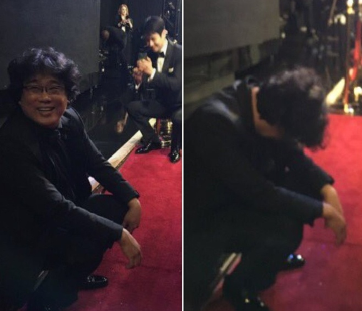 Đạo diễn phim 'Ký sinh trùng' choáng, ngồi sụp sau cánh gà vì thắng 4 giải ở Oscar 2020 - 1