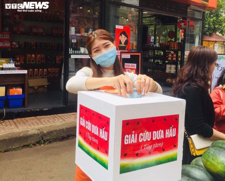 Giải cứu dưa hấu theo kiểu 'lấy tùy thích, tiền tùy tâm' - 8