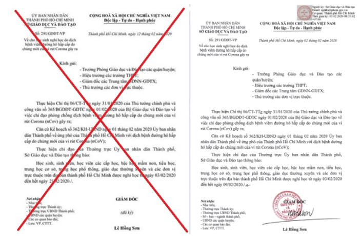 Văn bản giả mạo cho học sinh TP.HCM nghỉ đến 21/2: Công an vào cuộc điều tra - 1