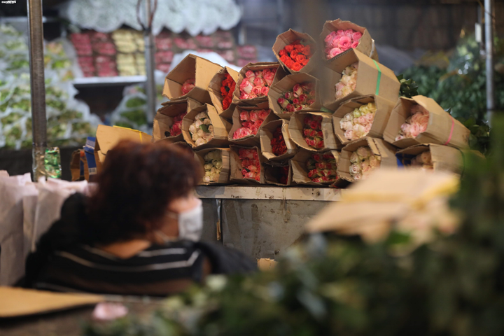 Ảnh: Chợ hoa ngày Valentine hiu hắt, giá rớt thảm hại - 5