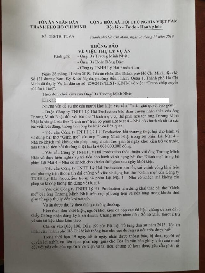 Lý Hải bị kiện đòi bồi thường đến 4 tỷ đồng - 1