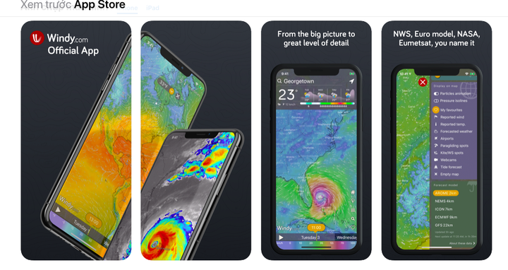 Ứng dụng thời tiết Windy không có quần đảo Hoàng Sa của Việt Nam - 3