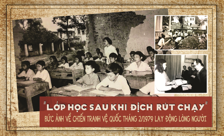 ‘Lớp học sau khi địch rút chạy’ - Bức ảnh chiến tranh vệ quốc tháng 2/1979 lay động lòng người - 1