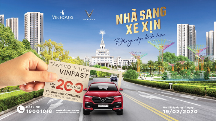 Mua nhà Vinhomes tặng voucher xe Vinfast lên tới 200 triệu - 1
