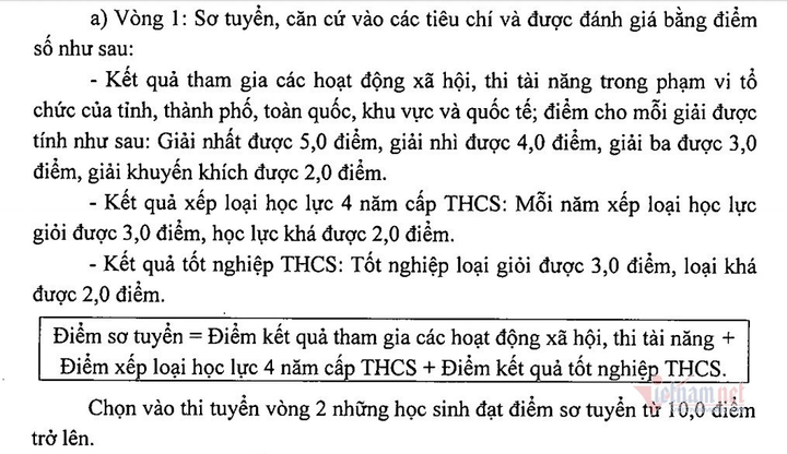 Phương thức tuyển sinh lớp 10 chuyên ở Hà Nội năm học 2020-2021 - 1