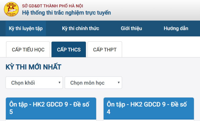Hà Nội triển khai hệ thống ôn tập trực tuyến cho học sinh toàn thành phố - 1