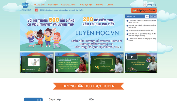 Luyện Học online: Chương trình toán hiệu quả cho học sinh tiểu học - 1
