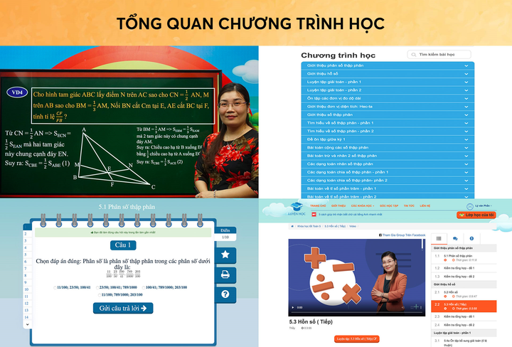 Luyện Học online: Chương trình toán hiệu quả cho học sinh tiểu học - 3