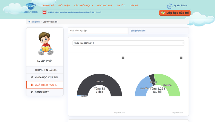Luyện Học online: Chương trình toán hiệu quả cho học sinh tiểu học - 4