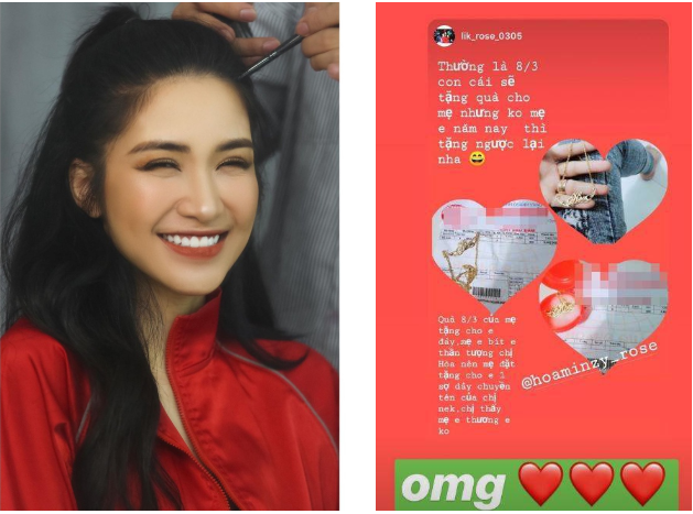 Hòa Minzy và các sao nữ khoe quà ngày 8/3 - 1