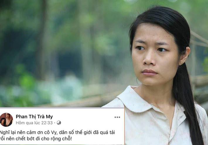 Diễn viên Trà My bị chỉ trích dữ dội vì 'cảm ơn Cô Vy để dân số chết bớt' - 1