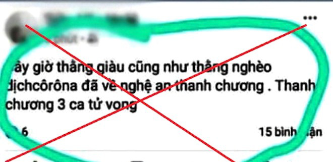 Công an triệu tập nam thanh niên tung tin Nghệ An có người chết vì Covid-19 - 1