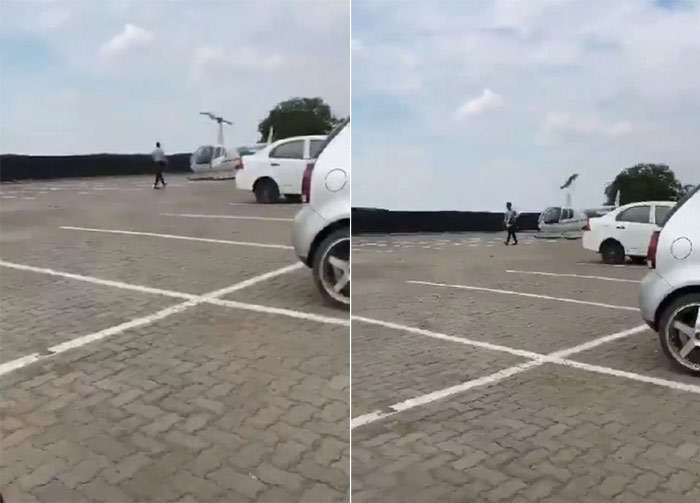 Video: Con trai quên cặp sách ở nhà, bố mẹ lái trực thăng mang đến - 1