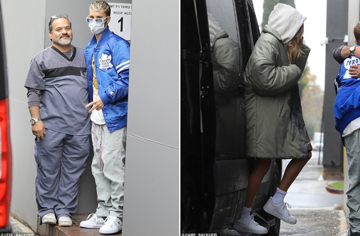 Dịch Covid-19 lan rộng, Justin Bieber đeo khẩu trang đến trung tâm y tế - 1
