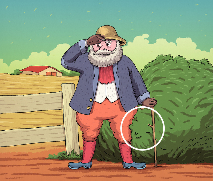 Đáp án 'câu đố tìm vật bí ẩn trong 5 bức tranh' - 5