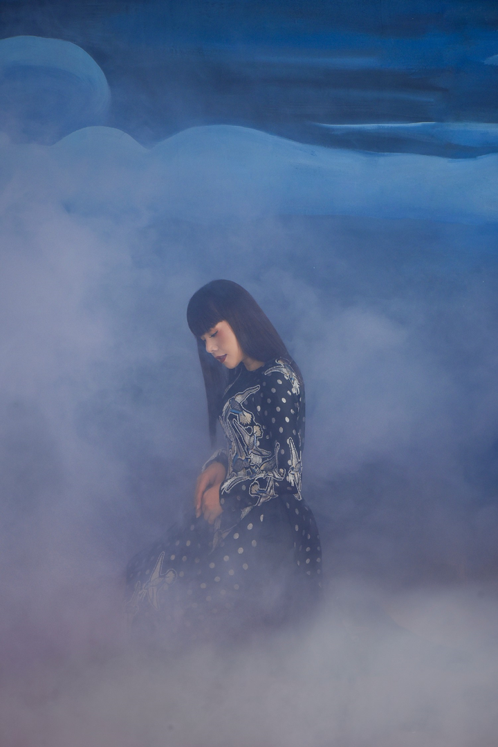 Hoa hậu Hằng Nguyễn chụp ảnh thời trang đậm màu liêu trai - 4