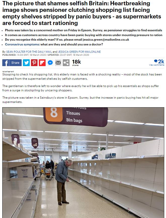 Daily Mail: Bức ảnh khiến những người Anh ích kỷ phải xấu hổ - 1