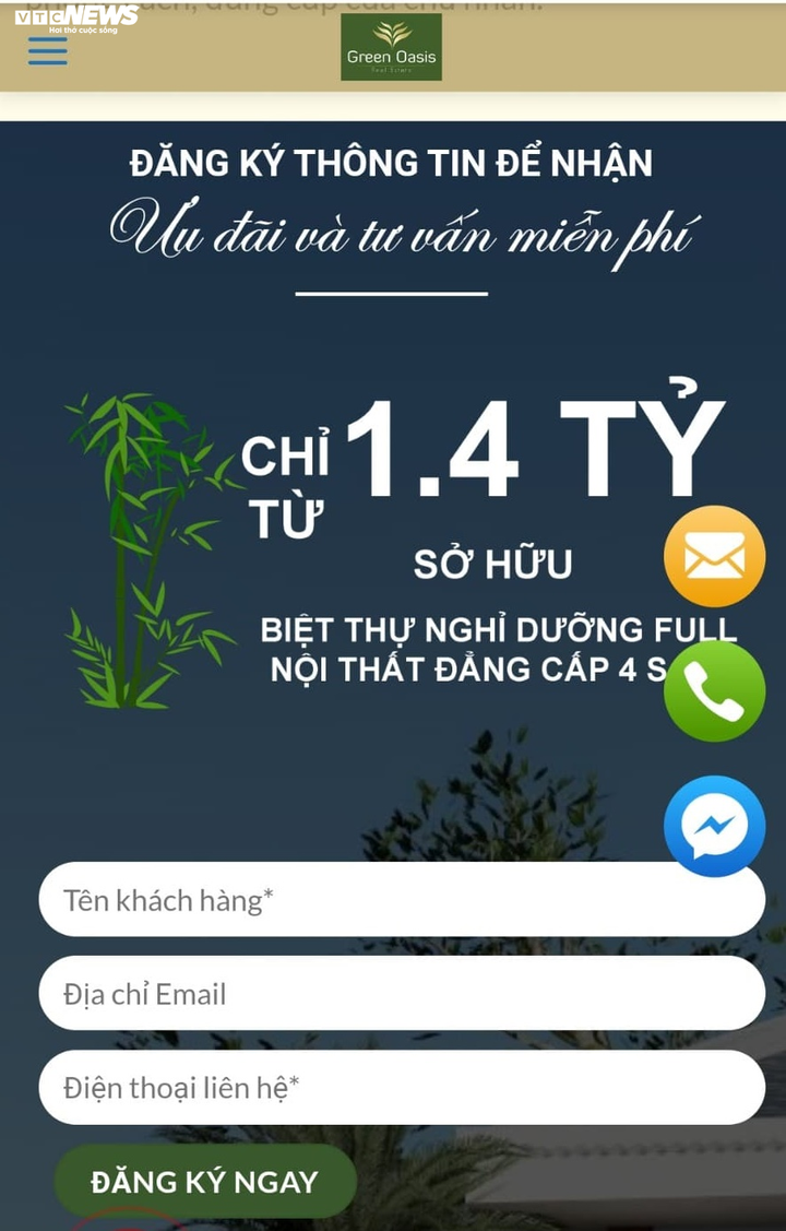 Chủ đầu tư 'lập lờ' quảng cáo giá bán 'dự án tự phong' Green Oasis Villas? - 4
