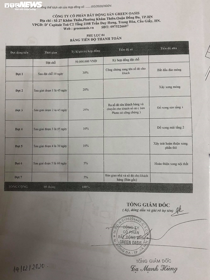 Chủ đầu tư 'lập lờ' quảng cáo giá bán 'dự án tự phong' Green Oasis Villas? - 3