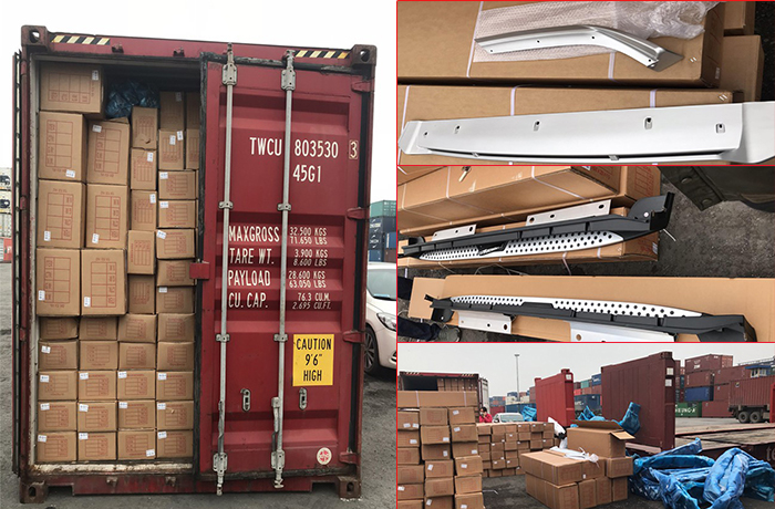 Phát hiện container chở phụ kiện ô tô Trung Quốc không khai hải quan - 1