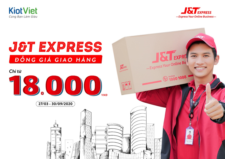J&T Express đồng giá giao hàng chỉ từ 18.000 đồng trên KiotViet - 1