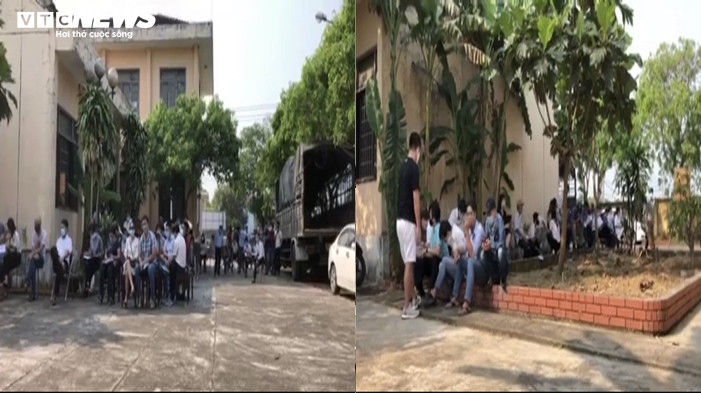 Bất chấp lệnh cấm, hàng trăm người tụ tập đấu giá đất giữa dịch Covid-19 - 1