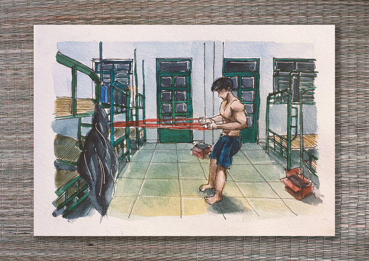 Loạt tranh nghệ thuật tái hiện cuộc sống cách ly của chàng du học sinh Anh - 10