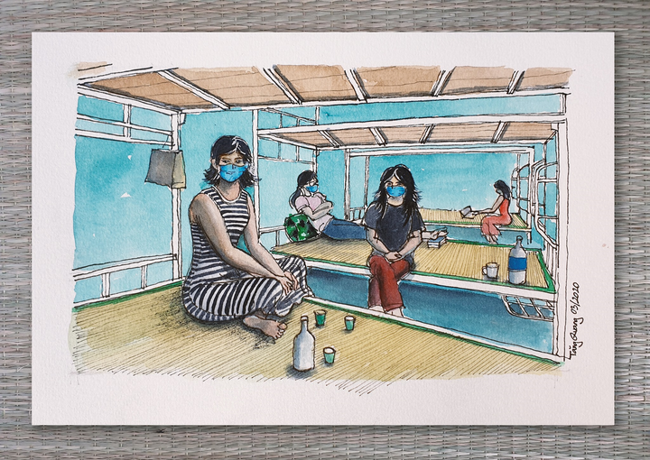 Loạt tranh nghệ thuật tái hiện cuộc sống cách ly của chàng du học sinh Anh - 9