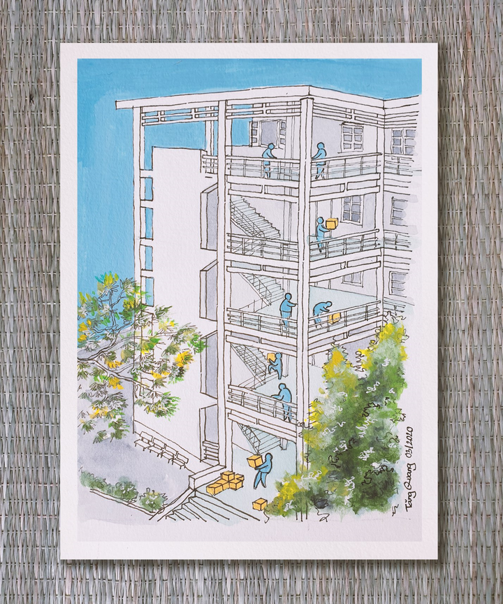 Loạt tranh nghệ thuật tái hiện cuộc sống cách ly của chàng du học sinh Anh - 2