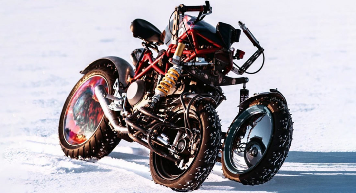 Ducati Hypermotard bản độ ba bánh với bộ siêu nạp - 1