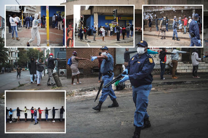 Cảnh sát Nam Phi bắn đạn cao su vào người không chấp hành lệnh phong tỏa - 1