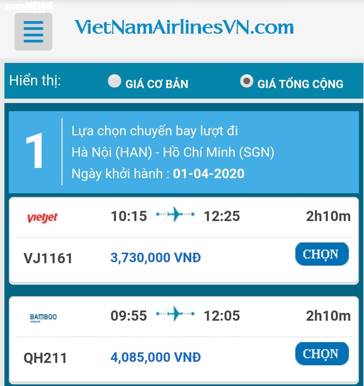 Chuyến bay bị hạn chế, giá vé lập tức tăng chóng mặt - 2