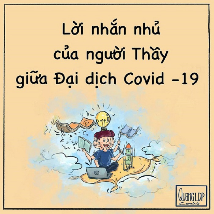 Chàng trai trẻ 'biến' tâm thư của thầy giáo thành bộ tranh dễ thương - 1
