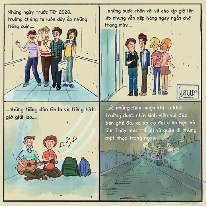 Chàng trai trẻ 'biến' tâm thư của thầy giáo thành bộ tranh dễ thương - 2