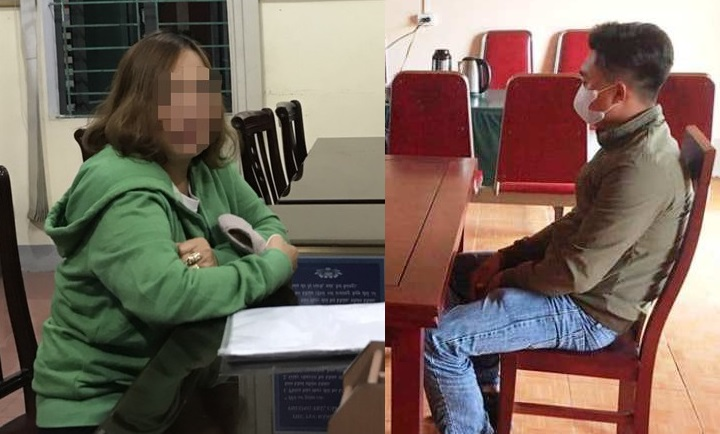 Không đeo khẩu trang khi ra đường, 2 người ở Nghệ An bị phạt tiền - 1